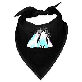 Pinguin Eisberg - Bandana - Schwarz - Vorne