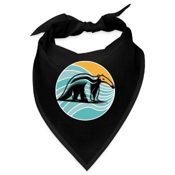 Ameisenbär - Bandana - Schwarz - Vorne