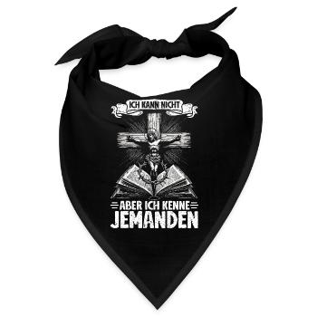 Jesus Christlich Katholiken Gläubiger Gottesdienst - Bandana - Schwarz - Vorne