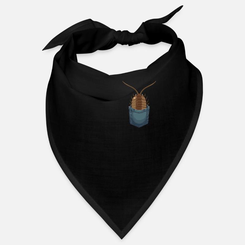 Pill Bug Illustration for Rollie Pollie Mom Isopod - Bandana - Schwarz