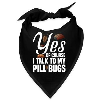 Rolly Polly Owner Insect Entomology Pill bug - Bandana - Schwarz - Vorne