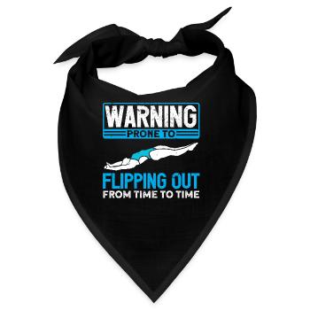 Wassersport Sprungbrett Taucher - Bandana - Schwarz - Vorne