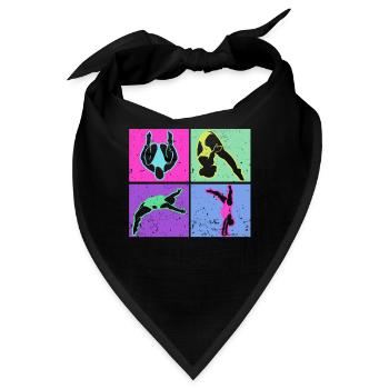 Wassersport Sprungbrett Taucher - Bandana - Schwarz - Vorne