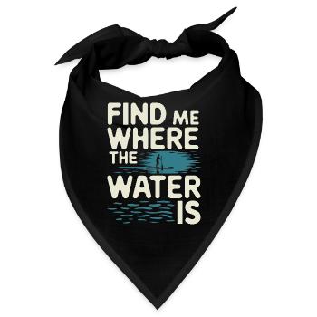 Paddleboarding Sup-abenteuer, Wassersport Im - Bandana - Schwarz - Vorne