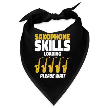Saxophone Saxophone Skills Loading - Bandana - Schwarz - Vorne