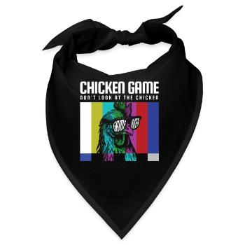 Chicken Game Don´t Look At The Chicken - Bandana - Schwarz - Vorne