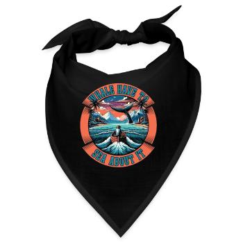 Whale Watching Whale Have To Sea Marine Animal - Bandana - Schwarz - Vorne
