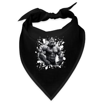 Gorilla Bodybuilding Beast - Bandana - Schwarz - Vorne