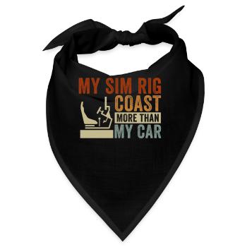 Simracer Esports Enthusiast Sim Racing - Bandana - Schwarz - Vorne
