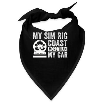 Simracer Esports Enthusiast Sim Racing - Bandana - Schwarz - Vorne