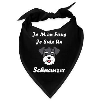 Schnauzer - Bandana - Schwarz - Vorne