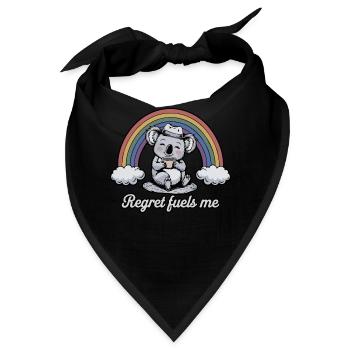 Lustiges Koala-Bedauern treibt mich an Regenbogen-Humor-Design - Bandana - Schwarz - Vorne