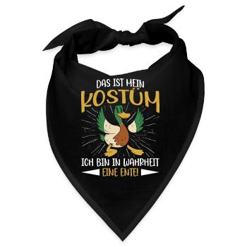 Faschingskostüm DAS IST MEIN MENSCHEN KOSTÜM - Bandana - Schwarz - Vorne