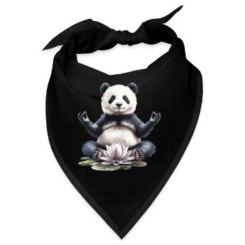 Panda - Bandana - Schwarz - Vorne