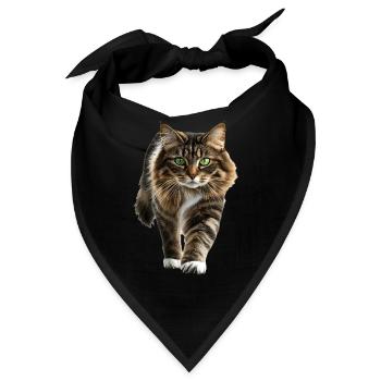 Norwegische Waldkatze - Bandana - Schwarz - Vorne