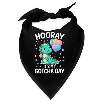 Hurra, es ist mein Gotcha Tagespflege Lustig - Bandana - Schwarz - Vorne