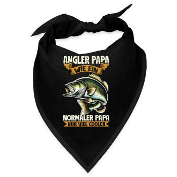 Angler Angelrute Witziges Fischer Hobbyfischer - Bandana - Schwarz - Vorne