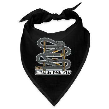 WOHIN GEHT ES ALS NÄCHSTES? - Bandana - Schwarz - Vorne