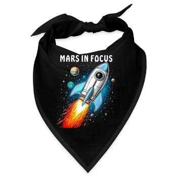 RAKETE MARS IN FOCUS - Bandana - Schwarz - Vorne