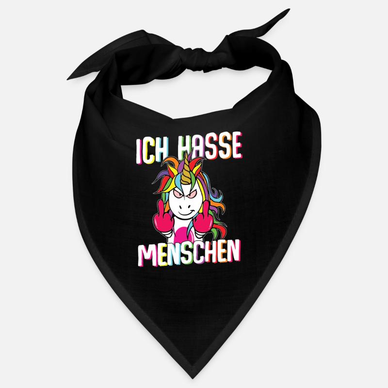 Unicorn Ich hasse Menschen I Bandana