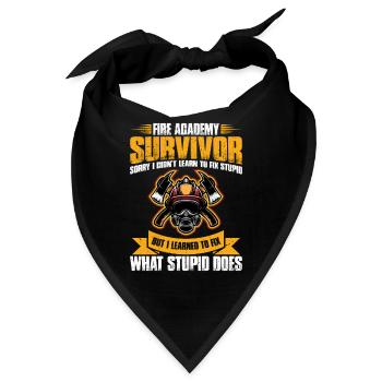 Überlebende Der Fire Academy Sorry, Ich Habe Nicht - Bandana - Schwarz - Vorne