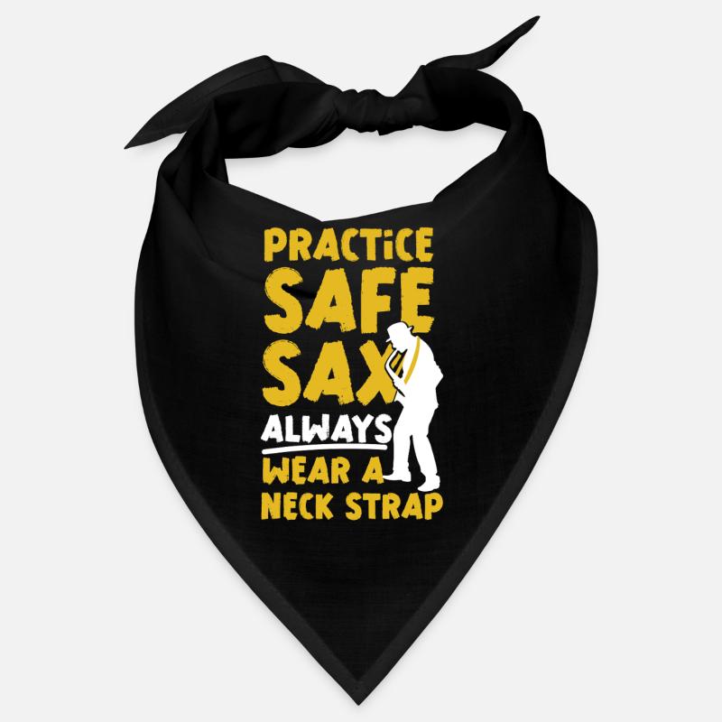 Saxophone Pun Practice Safe Sax Bandana