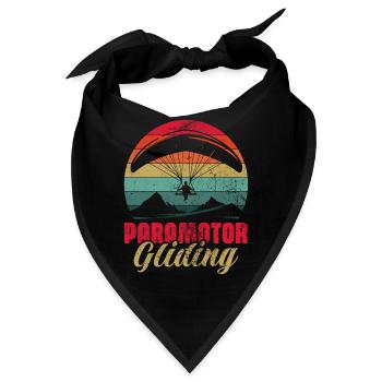 Paramotor Gliding Aviation Ultralight Paragliding - Bandana - Schwarz - Vorne