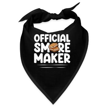 Offizieller Smore Maker Graham Crackers Lustige Smores - Bandana - Schwarz - Vorne