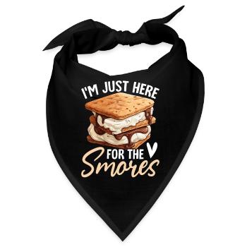 Ich bin nur hier, um die Smores Marshmallow Lustig zu machen - Bandana - Schwarz - Vorne