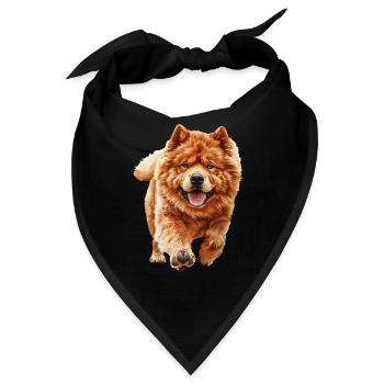 Chow-Chow - Bandana - Schwarz - Vorne