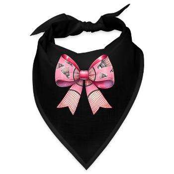 Coquette Bow Ribbon Badminton Federballschläger - Bandana - Schwarz - Vorne