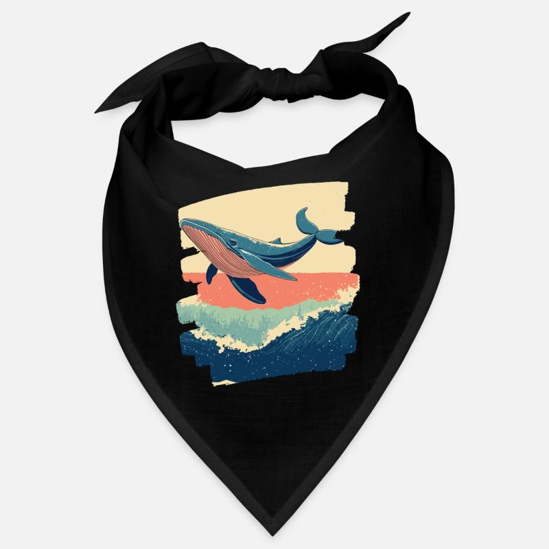 Whale Retro Bandana