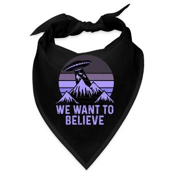 UFO-Bigfoot Nessie Einhorn - Bandana - Schwarz - Vorne