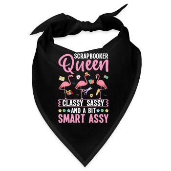 Scrapbooker Queen Lustiger Bastler Bastler - Bandana - Schwarz - Vorne