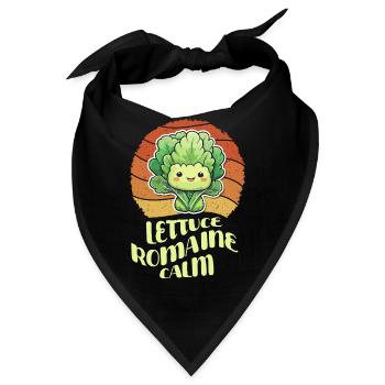 Salat Romaine Calm – Lustiger Salat - Bandana - Schwarz - Vorne