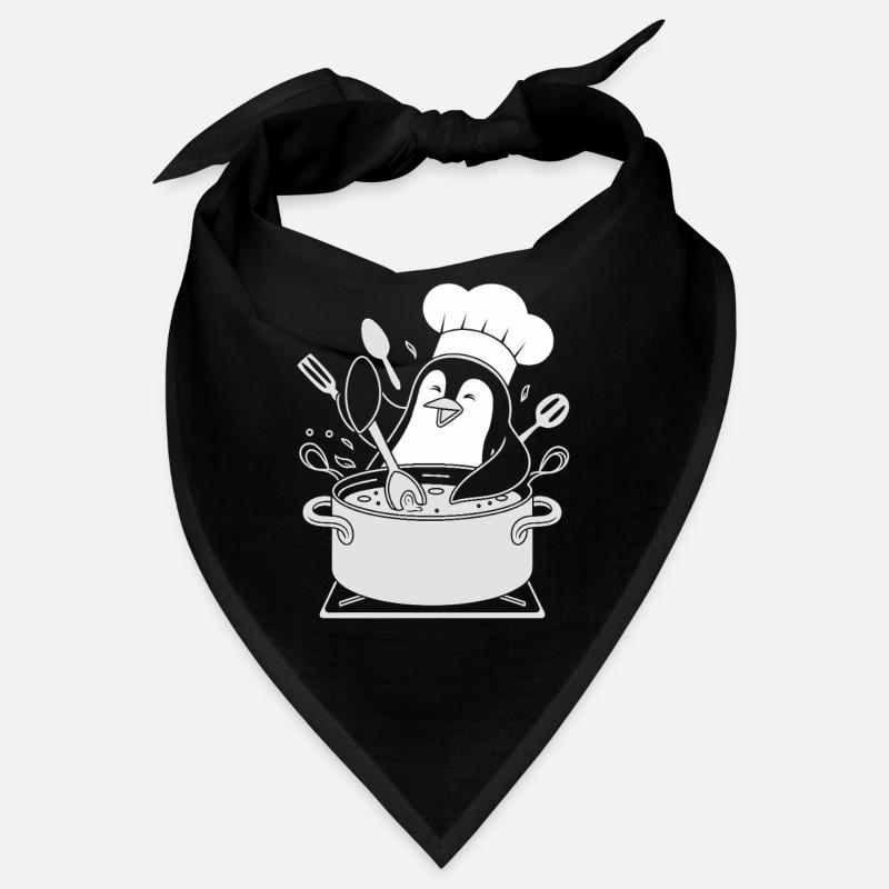 Cuisine Pingouin Chef Hat Fun Bandana