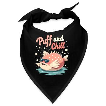 Kugelfisch-meereslebewesen-enthusiasten Quirky - Bandana - Schwarz - Vorne
