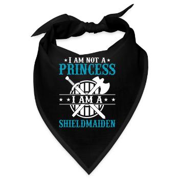 Shieldmaiden Lagertha Germanische Kriegerin - Bandana - Schwarz - Vorne
