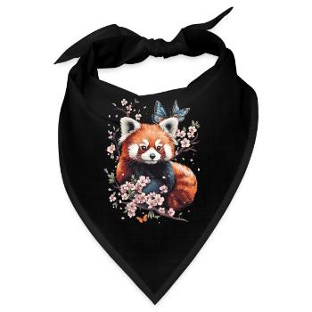 Roter Panda - Bandana - Schwarz - Vorne