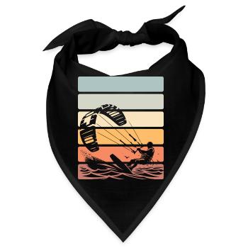 Kitesurfen Kitesurfer Kiteboard - Bandana - Schwarz - Vorne