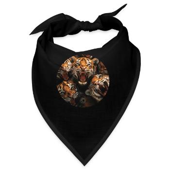 Tiger - Bandana - Schwarz - Vorne
