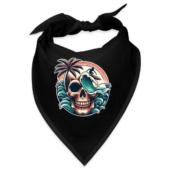 Surfen Surfer skull - Bandana - Schwarz - Vorne