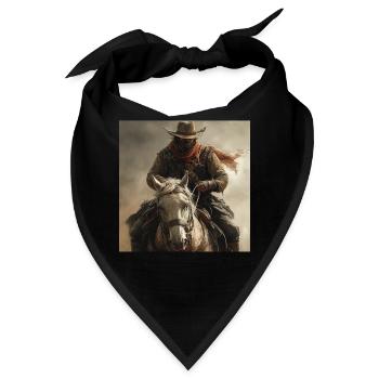 Cowboy - Bandana - Schwarz - Vorne