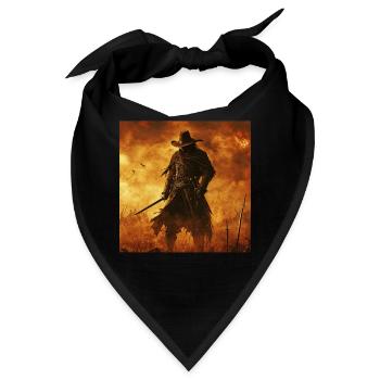 Cowboy - Bandana - Schwarz - Vorne