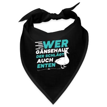 Faschingskostüm WER GÄNSEHAUT DER SCHLÄGT ENTEN - Bandana - Schwarz - Vorne
