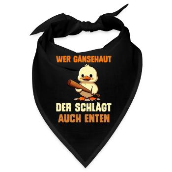 Faschingskostüm WER GÄNSEHAUT DER SCHLÄGT AUCH - Bandana - Schwarz - Vorne