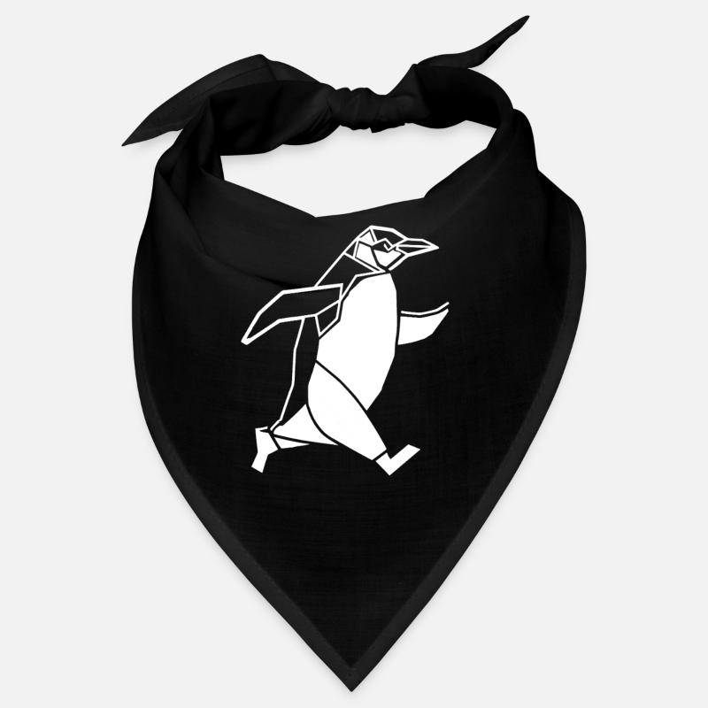 Running Penguin Geometric Running Jogging Bandana