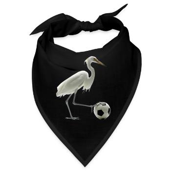 Reiher Vogel - Bandana - Schwarz - Vorne