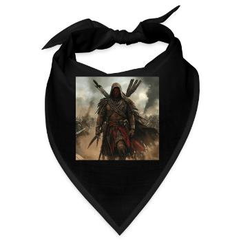 Indisch - Bandana - Schwarz - Vorne