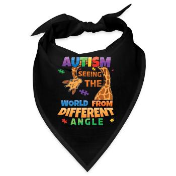 Autismus Die Welt Aus Anderer Perspektive Sehen - Bandana - Schwarz - Vorne